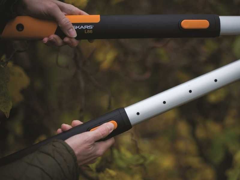 Fiskars smartfit. Fiskars 114800. Fiskars hs86. Ножницы для живой изгороди 675-925 мм hs86 SMARTFIT телескоп.