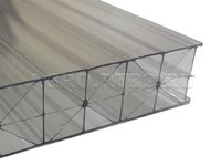 Поликарбонат сотовый прозрачный 16 мм Polygal Titan Sky / 12,00 х 2,10 м / 2,57 кг