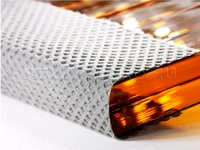 Лента 38 мм для поликарбоната перфорированная рулон 25 м