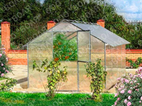 Теплица Дельта 2,5 x 4,3 x 2,2 м с поликарбонатом Карбогласс Кристалл и профилями Теплица Дельта 2,5 x 4,3 x 2,2 м с поликарбонатом Карбогласс Кристалл и профилями