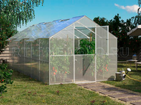 Теплица Дельта 2,5 x 4,3 x 2,2 м с поликарбонатом Карбогласс Кристалл и профилями Теплица Дельта 2,5 x 4,3 x 2,2 м с поликарбонатом Карбогласс Кристалл и профилями