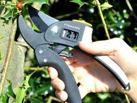 Контактный секатор с храповым механизмом