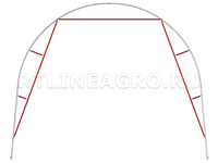 Усилитель дуги для теплиц Дачная 2ДУМ