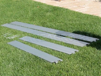 Оцинкованная грядка Ярус 2 х 1 м высота 17 см