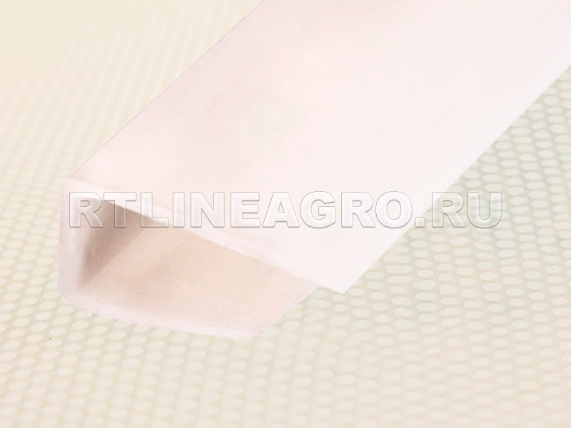 Профиль для поликарбоната торцевой / 16 мм / 2,1 м / Белый Профиль для поликарбоната торцевой / 16 мм / 2,1 м / Белый