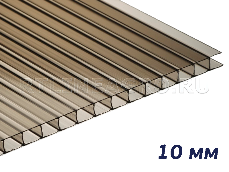 Поликарбонат сотовый коричневый 10 мм Премиум / 12,00 х 2,10 м / 1,52 кг Поликарбонат сотовый коричневый 10 мм Премиум / 12,00 х 2,10 м / 1,52 кг