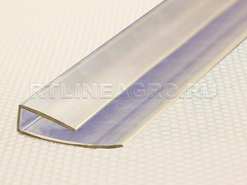 Профиль для поликарбоната торцевой / 16 мм / 2,1 м / Прозрачный Профиль для поликарбоната торцевой / 16 мм / 2,1 м / Прозрачный