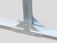 Теплица "Каркас-40" 3 x 4 x 2 м с поликарбонатом Колибри Теплица "Каркас-40" 3 x 4 x 2 м с поликарбонатом Колибри