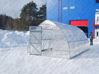 Теплица "Дачная Стрелка-3" 3 x 6 x 2,4 м с поликарбонатом Стандарт Воля Теплица "Дачная Стрелка-3" 3 x 6 x 2,4 м с поликарбонатом Стандарт Воля
